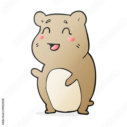 cartoon cute hamster