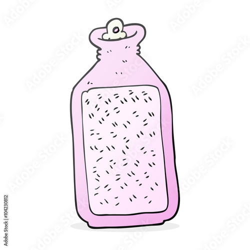 cartoon hot water bottle