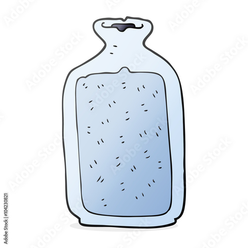 cartoon hot water bottle