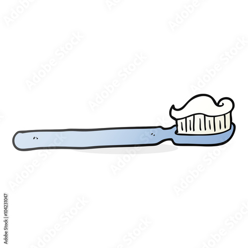 cartoon toothbrush