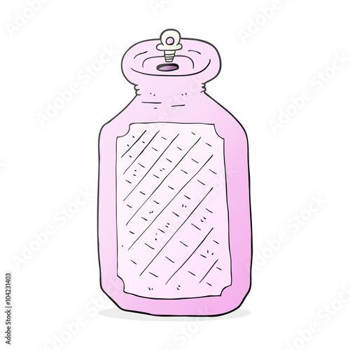 cartoon hot water bottle