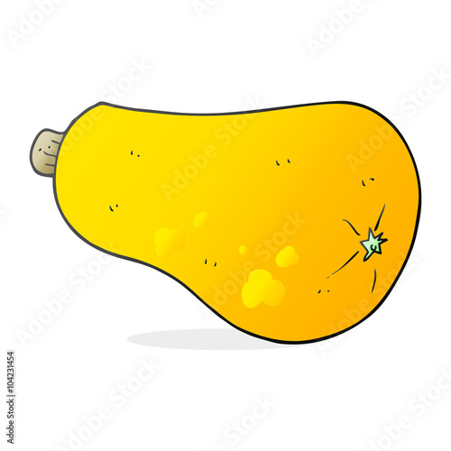 cartoon butternut squash