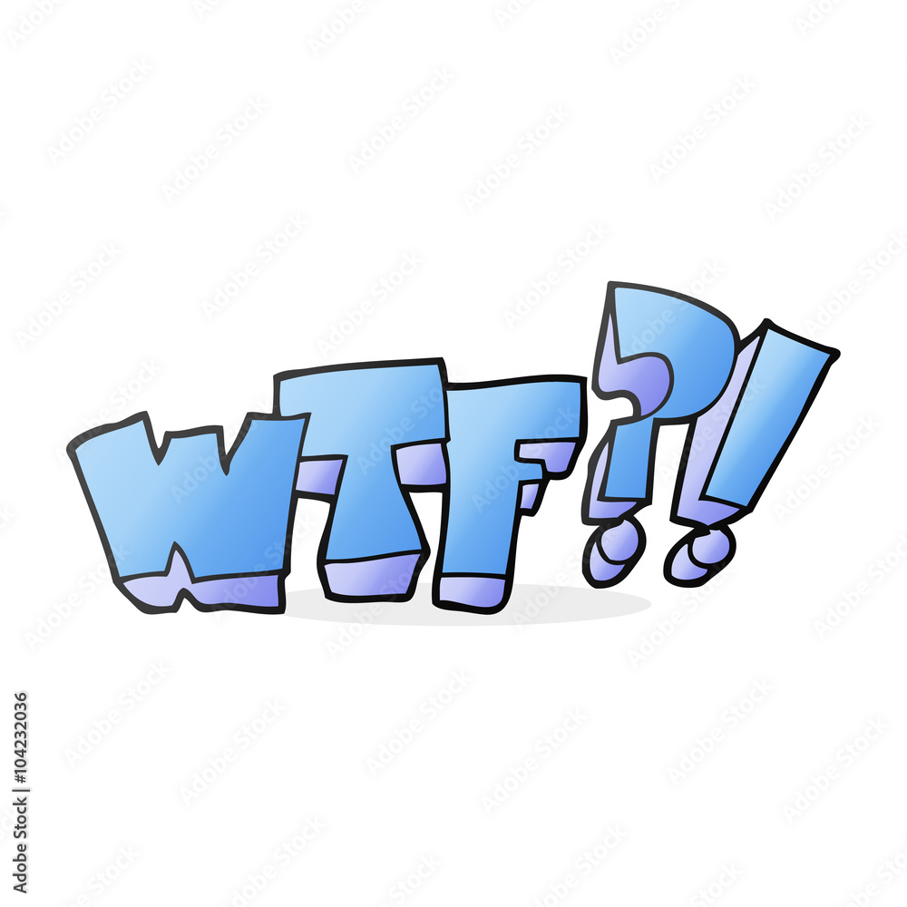 cartoon WTF symbol cartoon WTF symbol