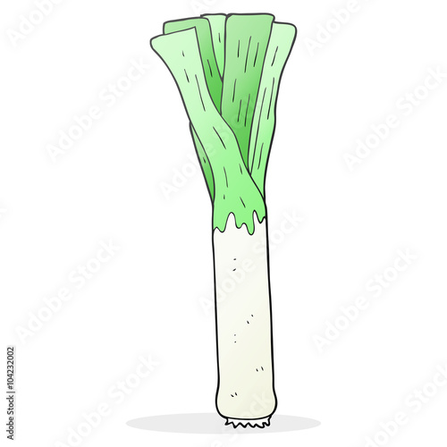 cartoon leek