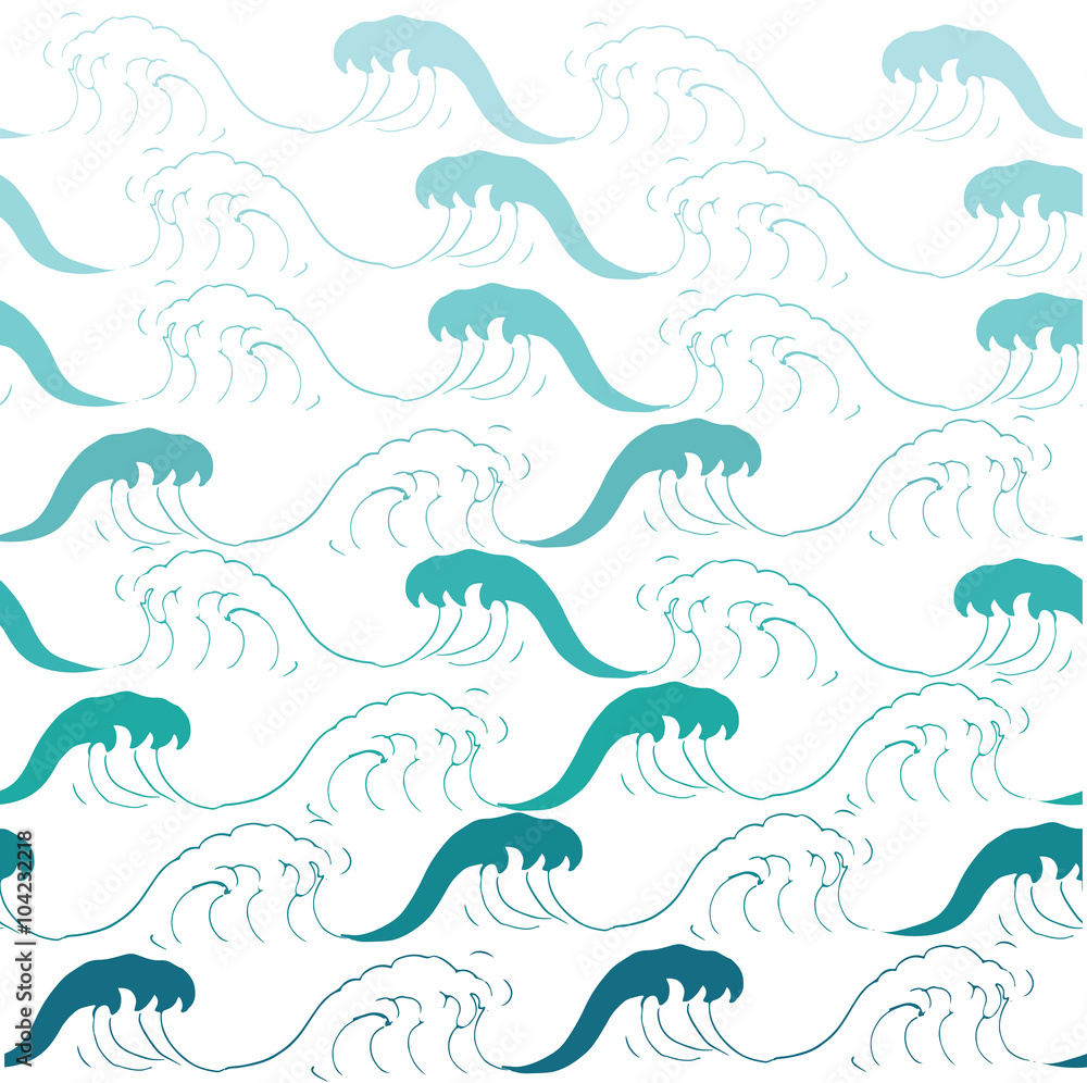 seamless pattern with waves. seamless pattern with waves.