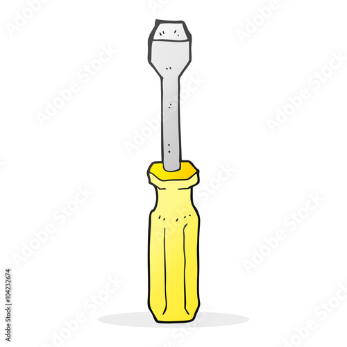 cartoon screwdriver