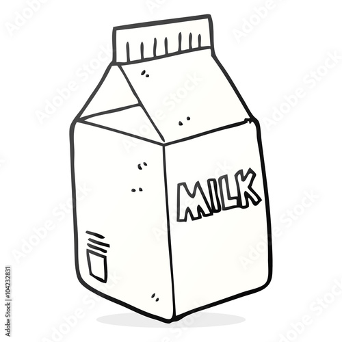 cartoon milk carton