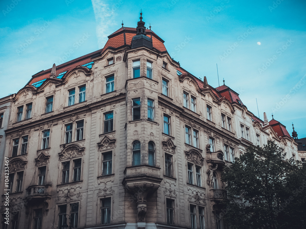 Obraz premium orange rowhouse