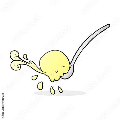 cartoon scoop of icecream