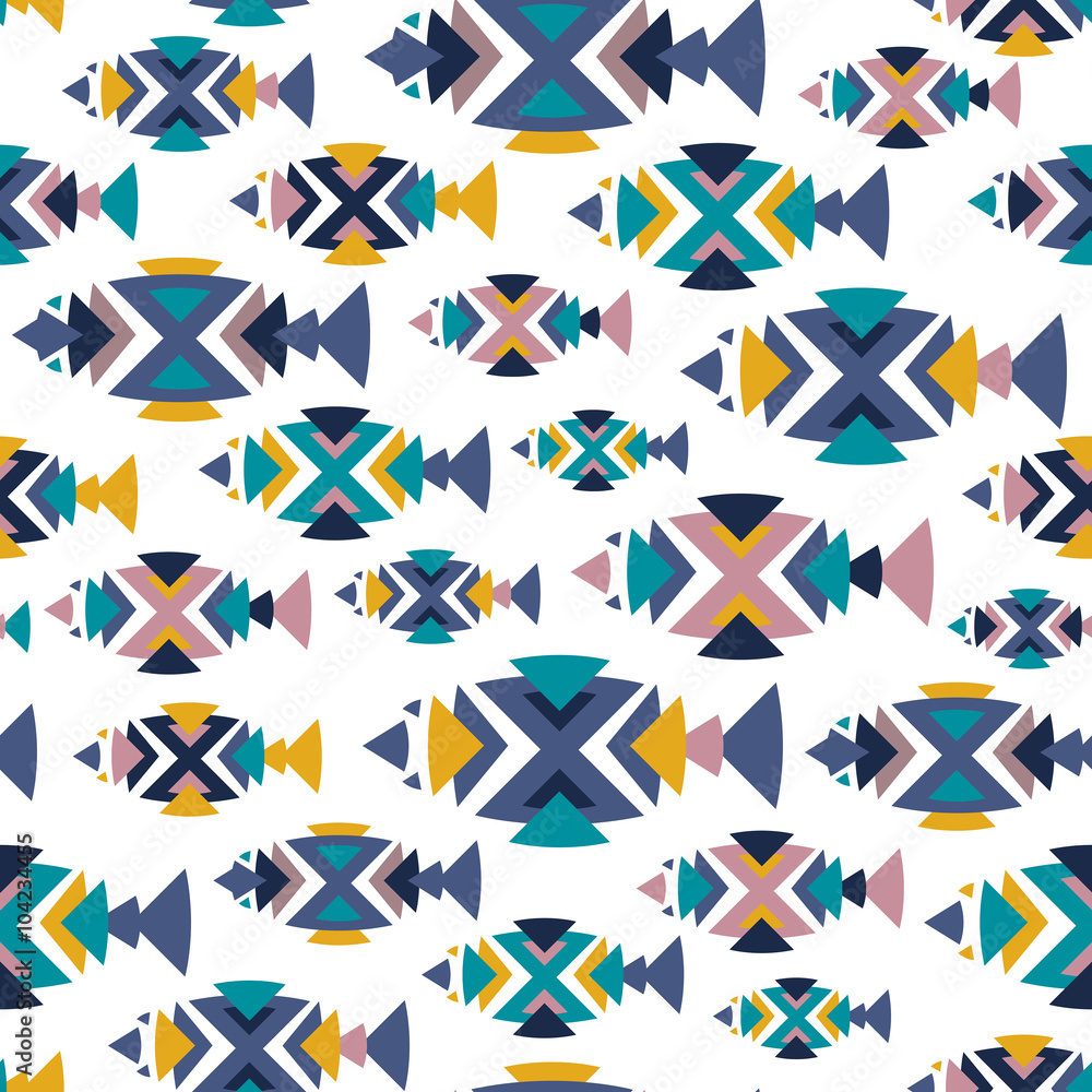 Fish pattern seamless in vector. Fish pattern seamless in vector.