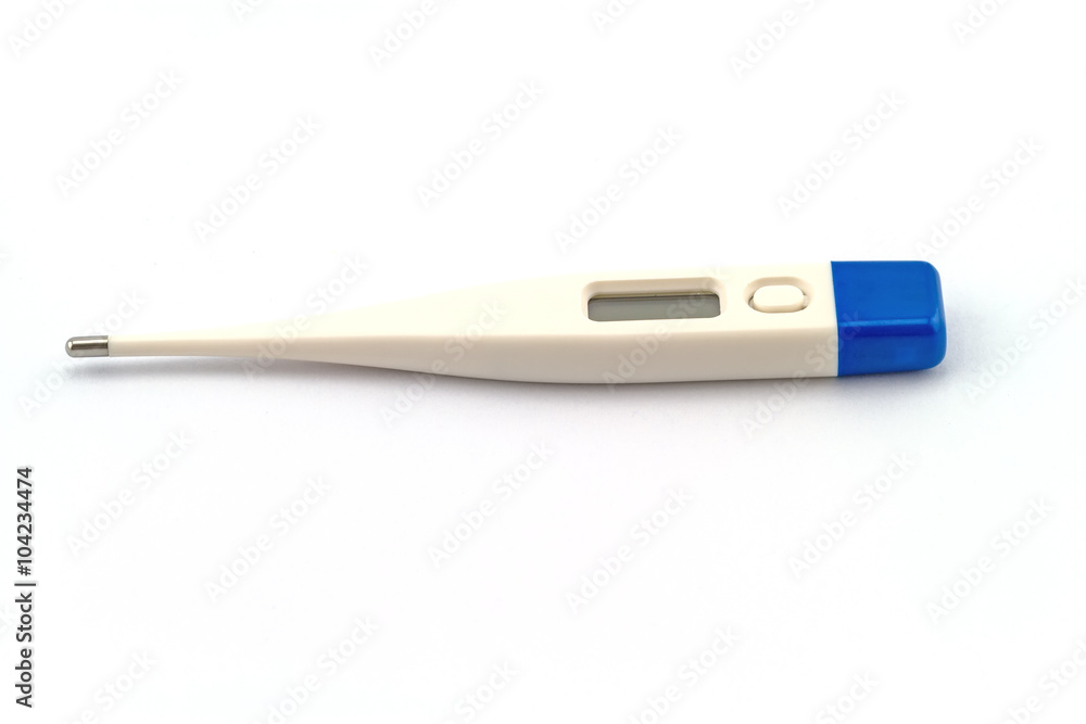 Digital Thermometer on white background Digital Thermometer on white background