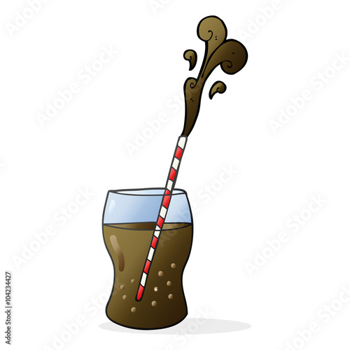 cartoon fizzy drink