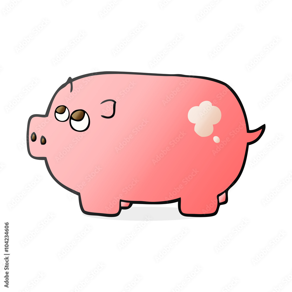 Fototapeta premium cartoon piggy bank