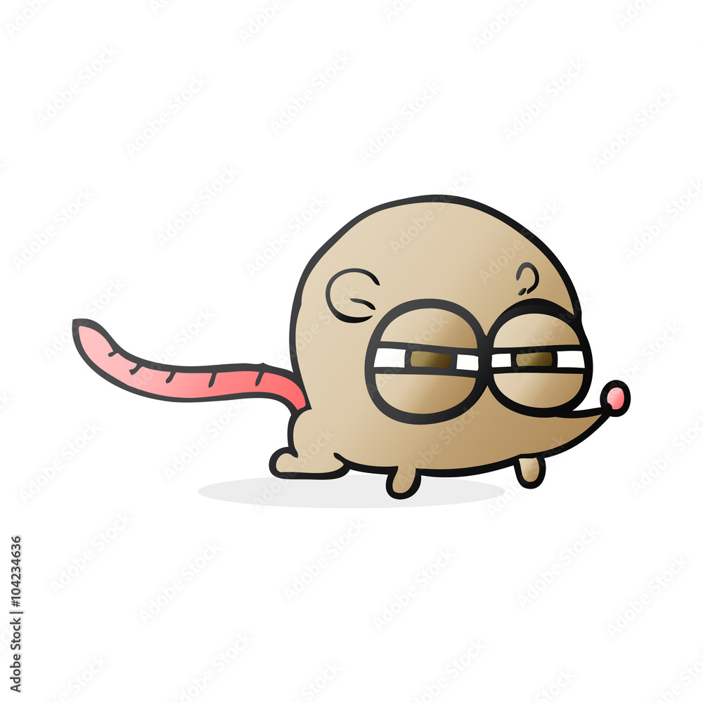 Obraz premium cartoon evil mouse
