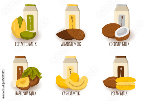 Types of vegetable milk