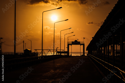 Port of ferry in Koh samui, Thailand