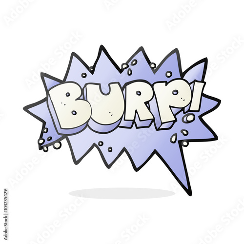 cartoon burp symbol