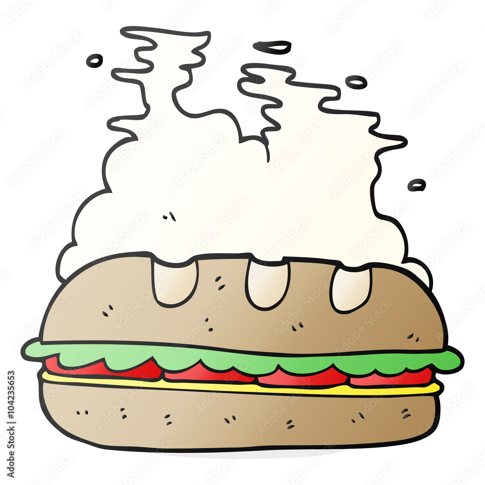 cartoon huge sandwich cartoon huge sandwich