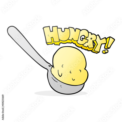 cartoon scoop of ice cream