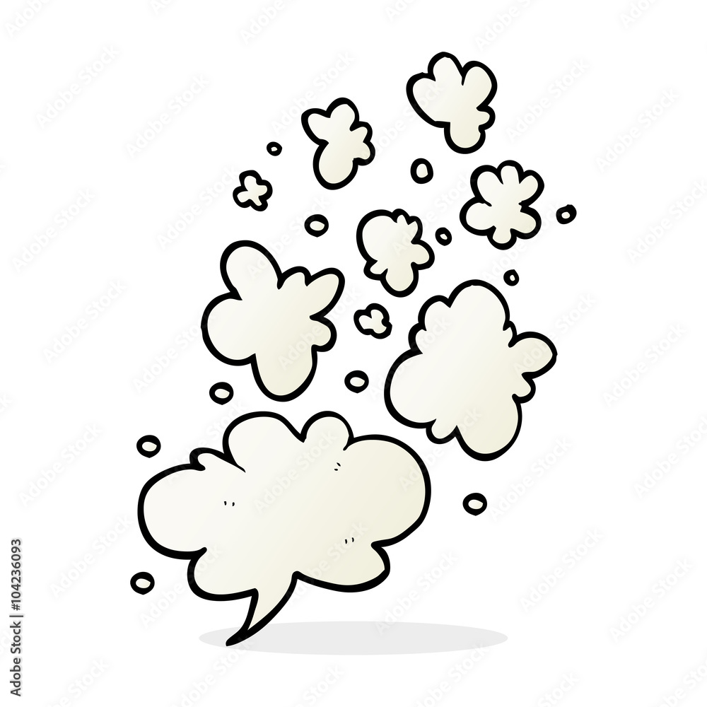 cartoon decorative smoke puff elements Stock Vector Adobe Stock