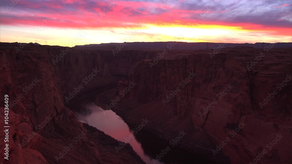 Sunset Over the Colorado River in Canyon Country Sunset Over the Colorado River in Canyon Country