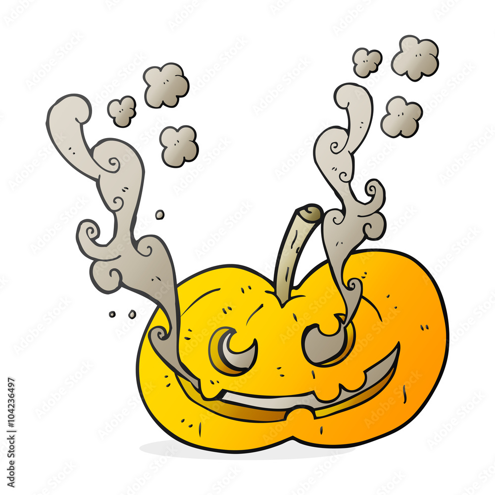 Fototapeta premium cartoon halloween pumpkin