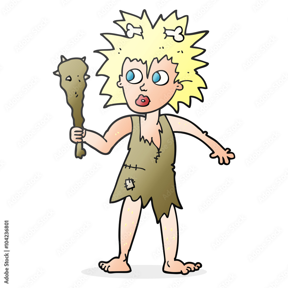cartoon cave woman cartoon cave woman