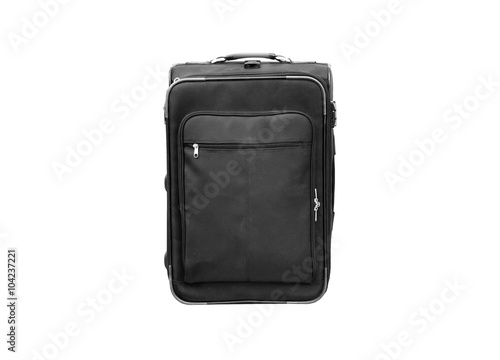 Black baggage (isolated and have clipping path)