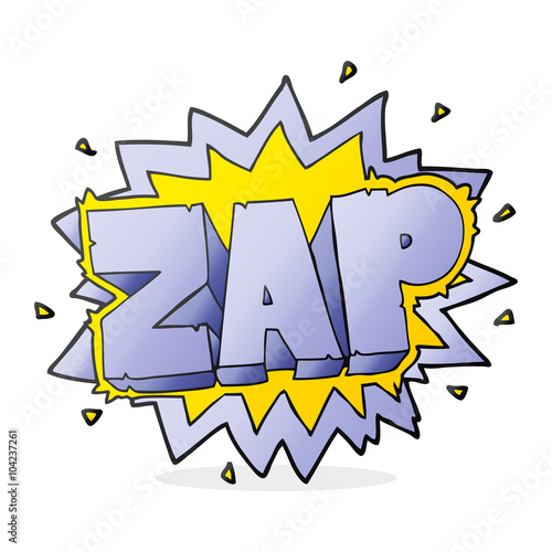 cartoon zap explosion sign