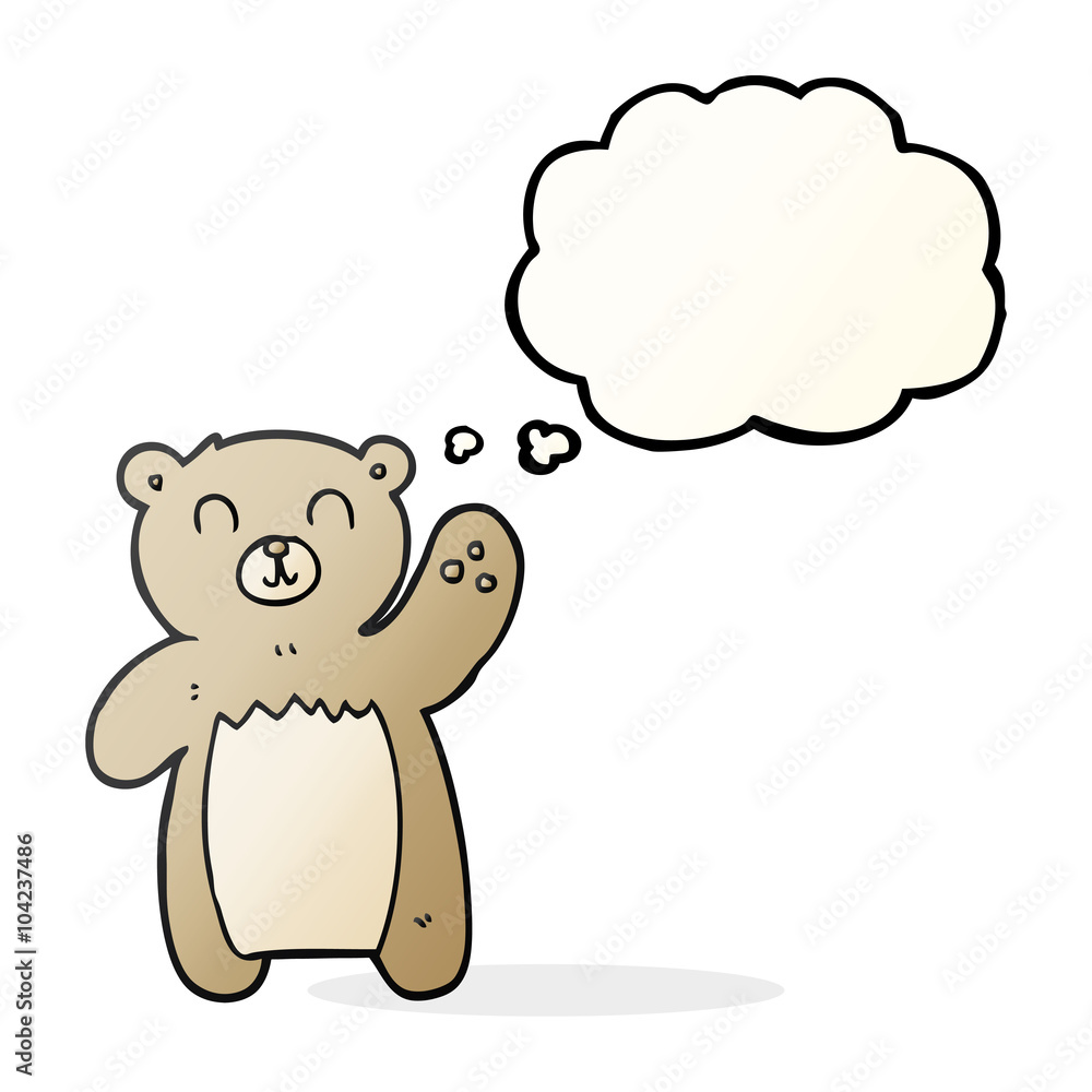 thought bubble cartoon teddy bear thought bubble cartoon teddy bear