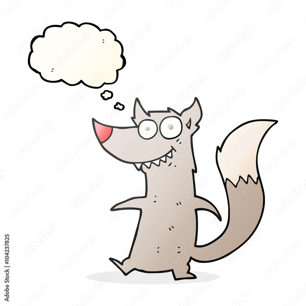 thought bubble cartoon little wolf thought bubble cartoon little wolf