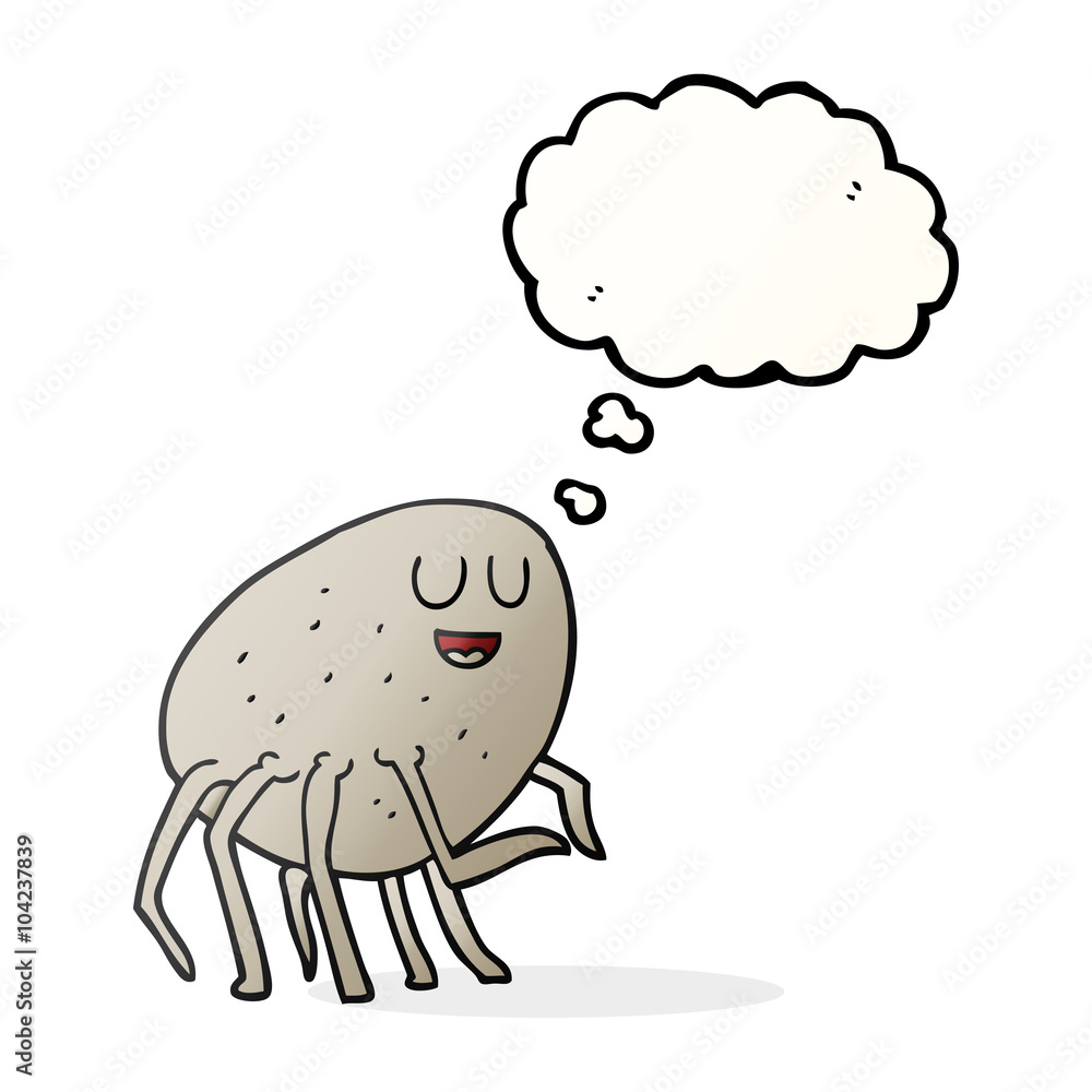 thought bubble cartoon tick