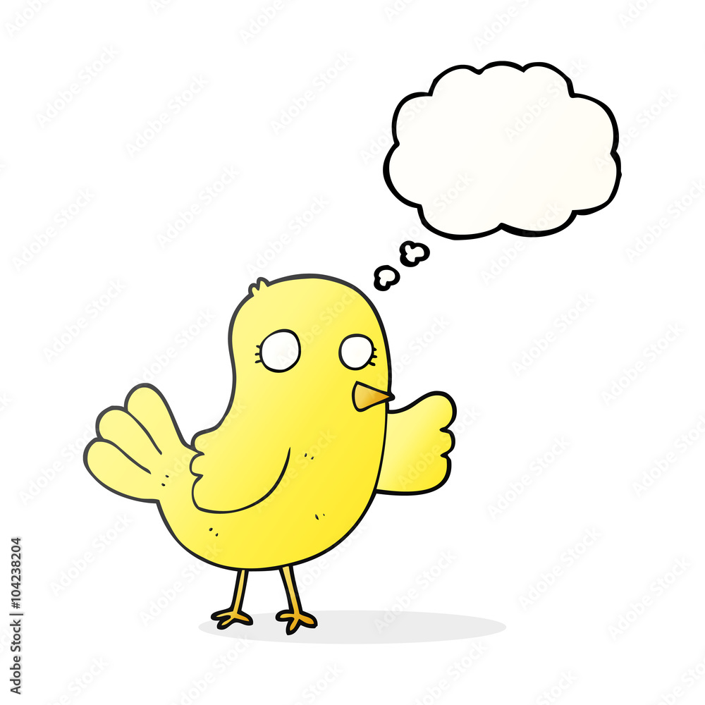 thought bubble cartoon bird thought bubble cartoon bird