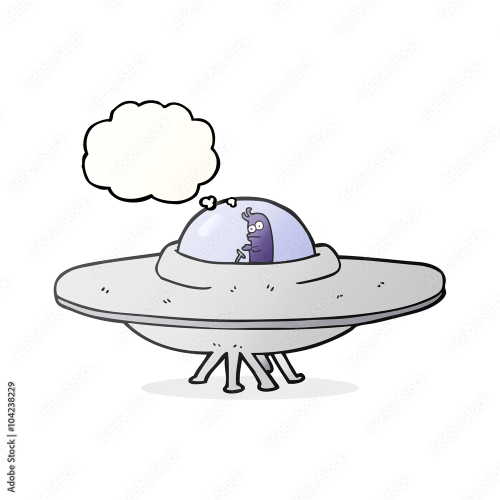 thought bubble cartoon flying saucer thought bubble cartoon flying saucer