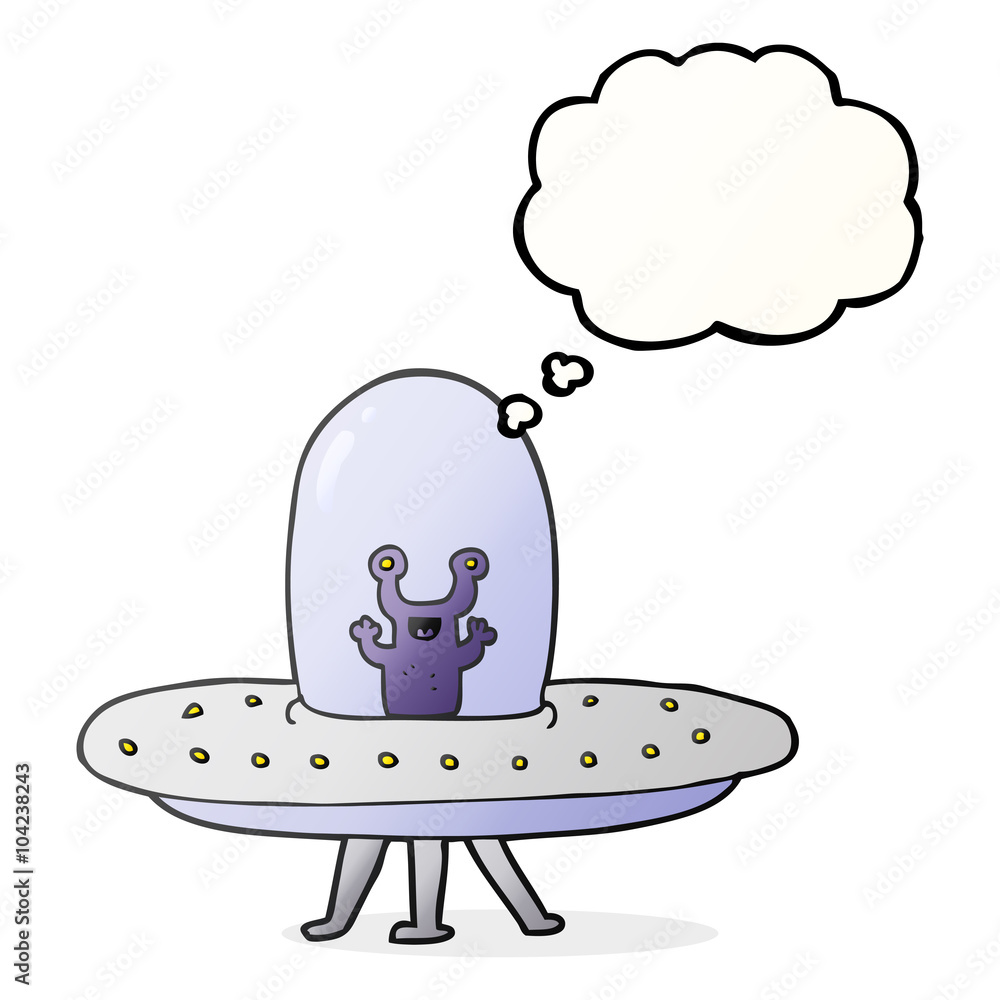 thought bubble cartoon flying saucer thought bubble cartoon flying saucer