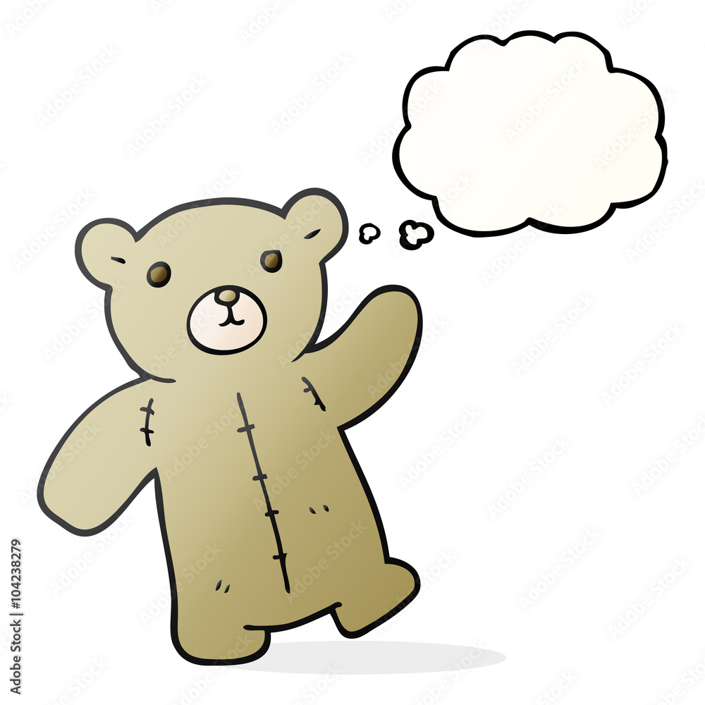 thought bubble cartoon teddy bear thought bubble cartoon teddy bear