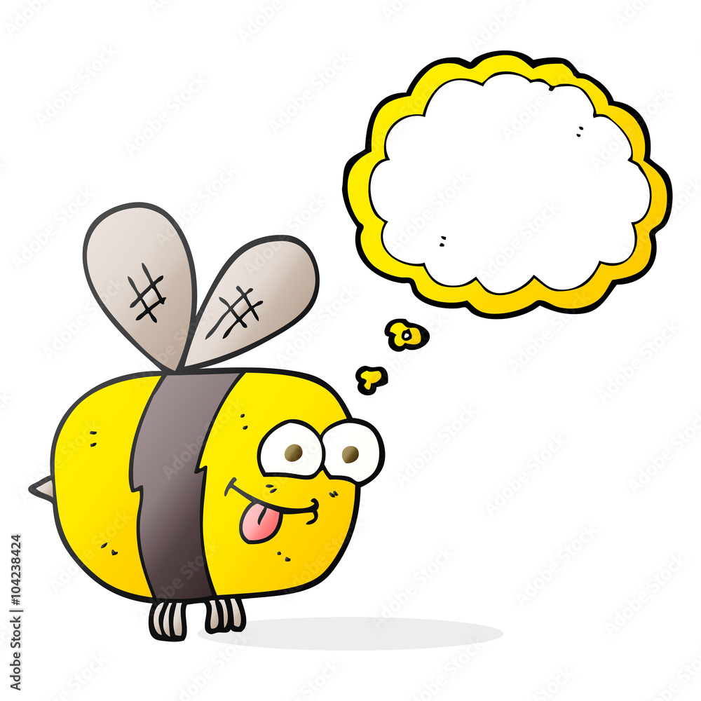 thought bubble cartoon bee thought bubble cartoon bee