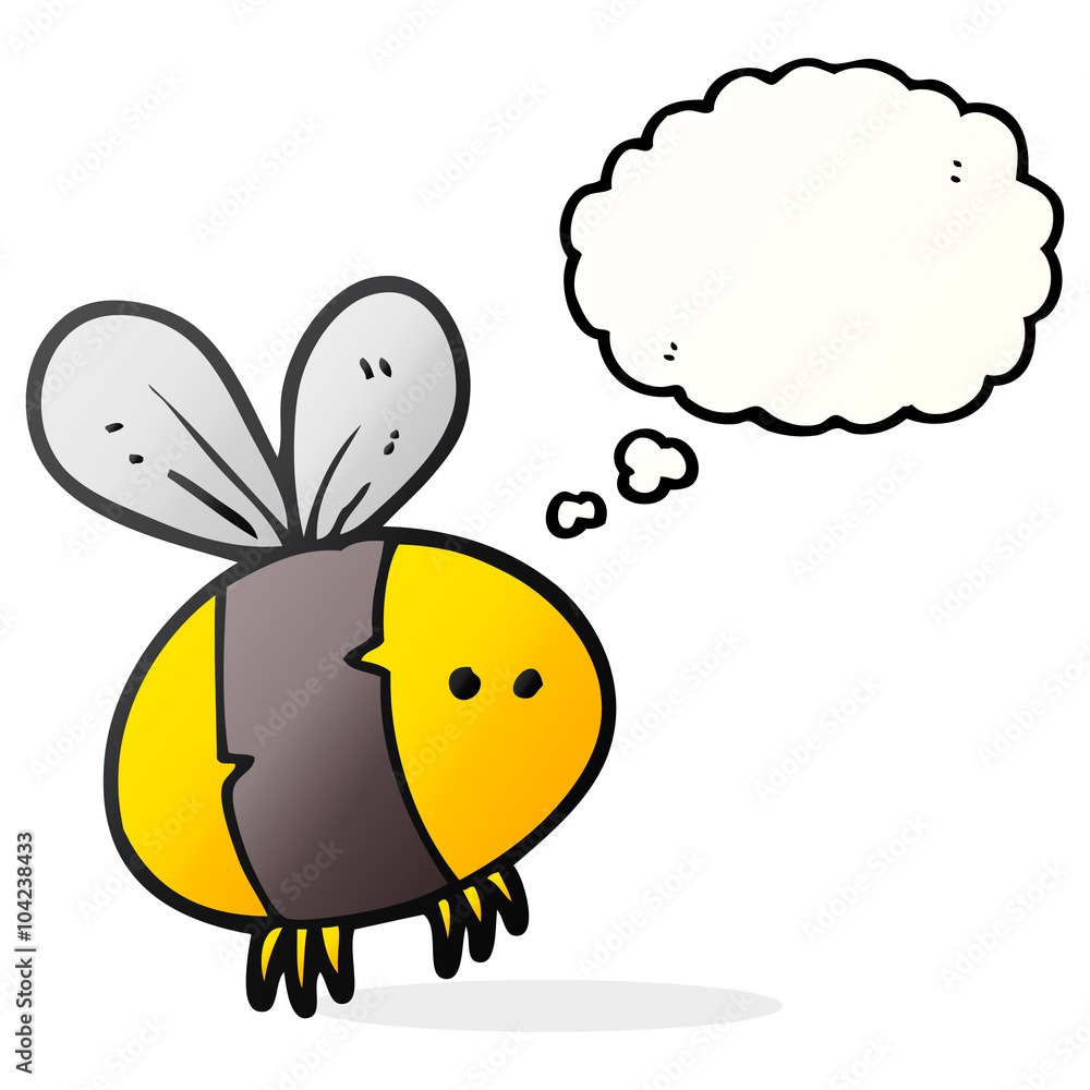 thought bubble cartoon bee thought bubble cartoon bee