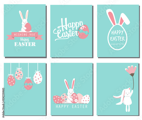Happy easter day, vector