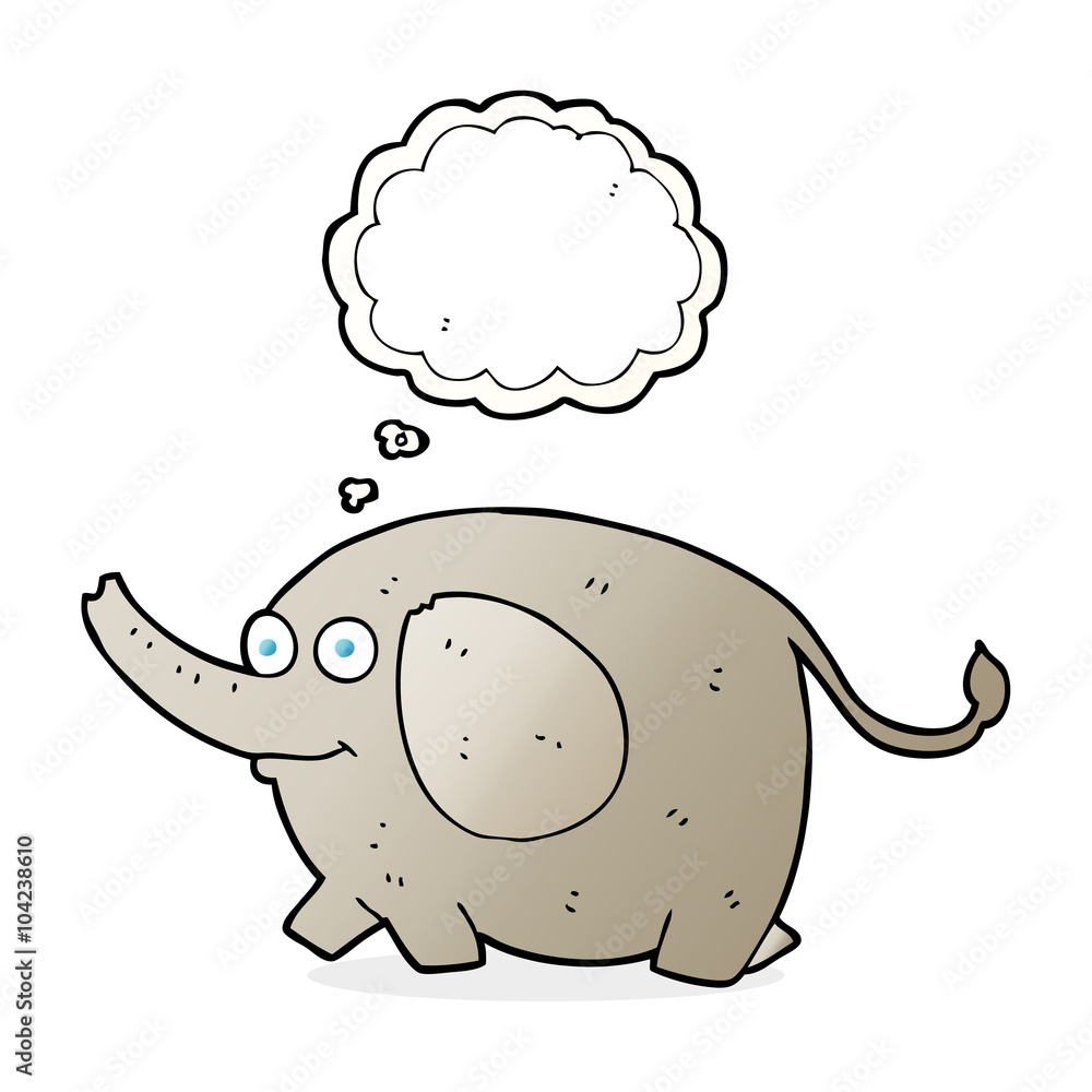 thought bubble cartoon elephant thought bubble cartoon elephant