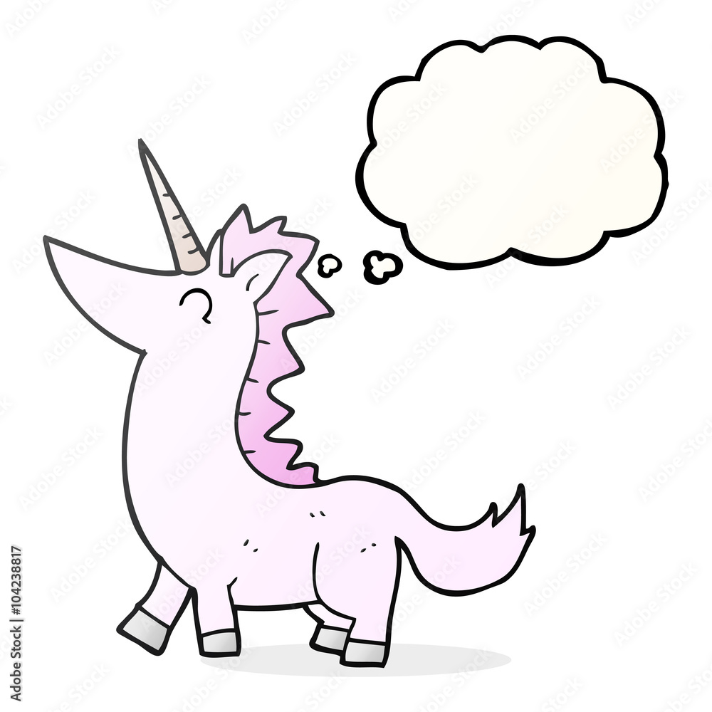 thought bubble cartoon unicorn thought bubble cartoon unicorn