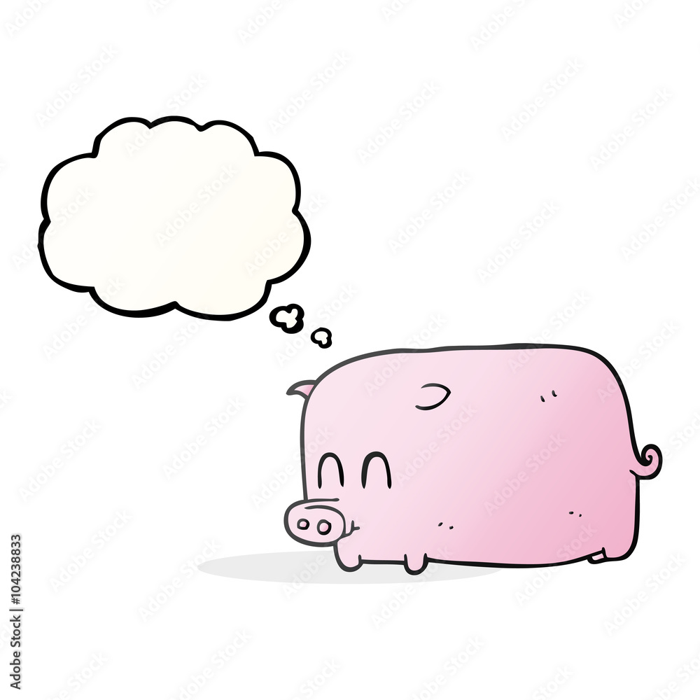 thought bubble cartoon pig thought bubble cartoon pig