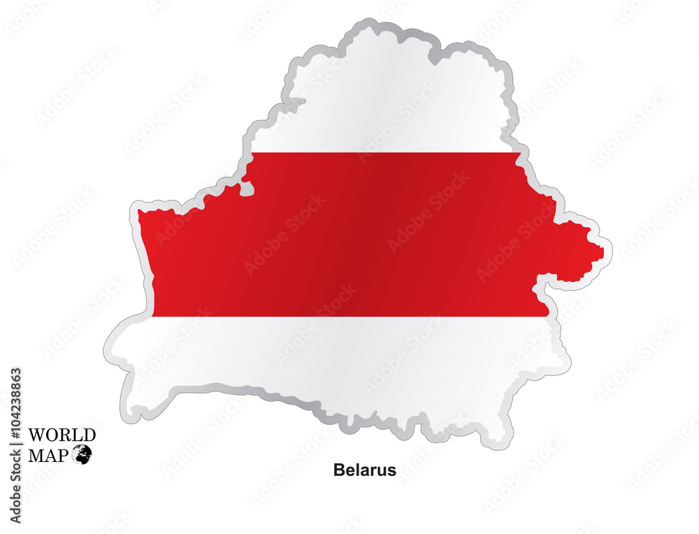 Fototapeta premium Map Belarus.