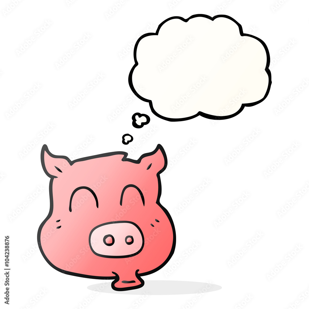 thought bubble cartoon pig thought bubble cartoon pig