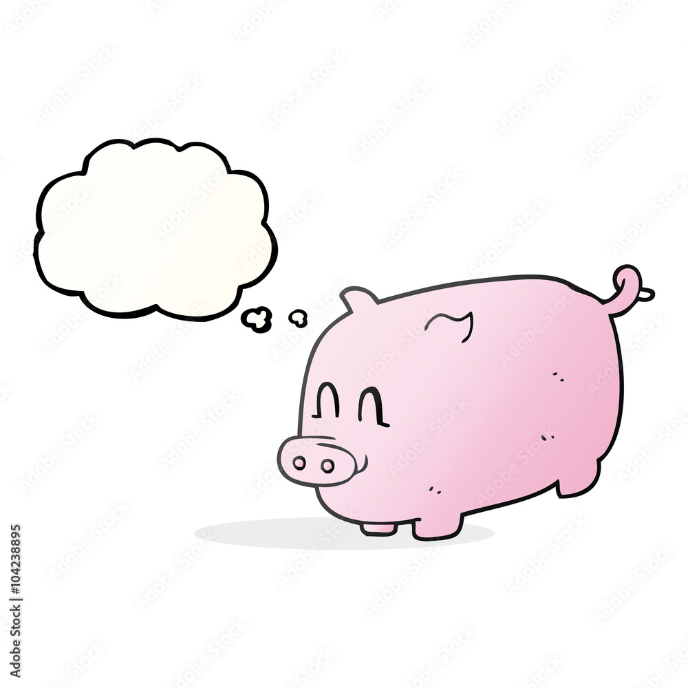 thought bubble cartoon pig thought bubble cartoon pig