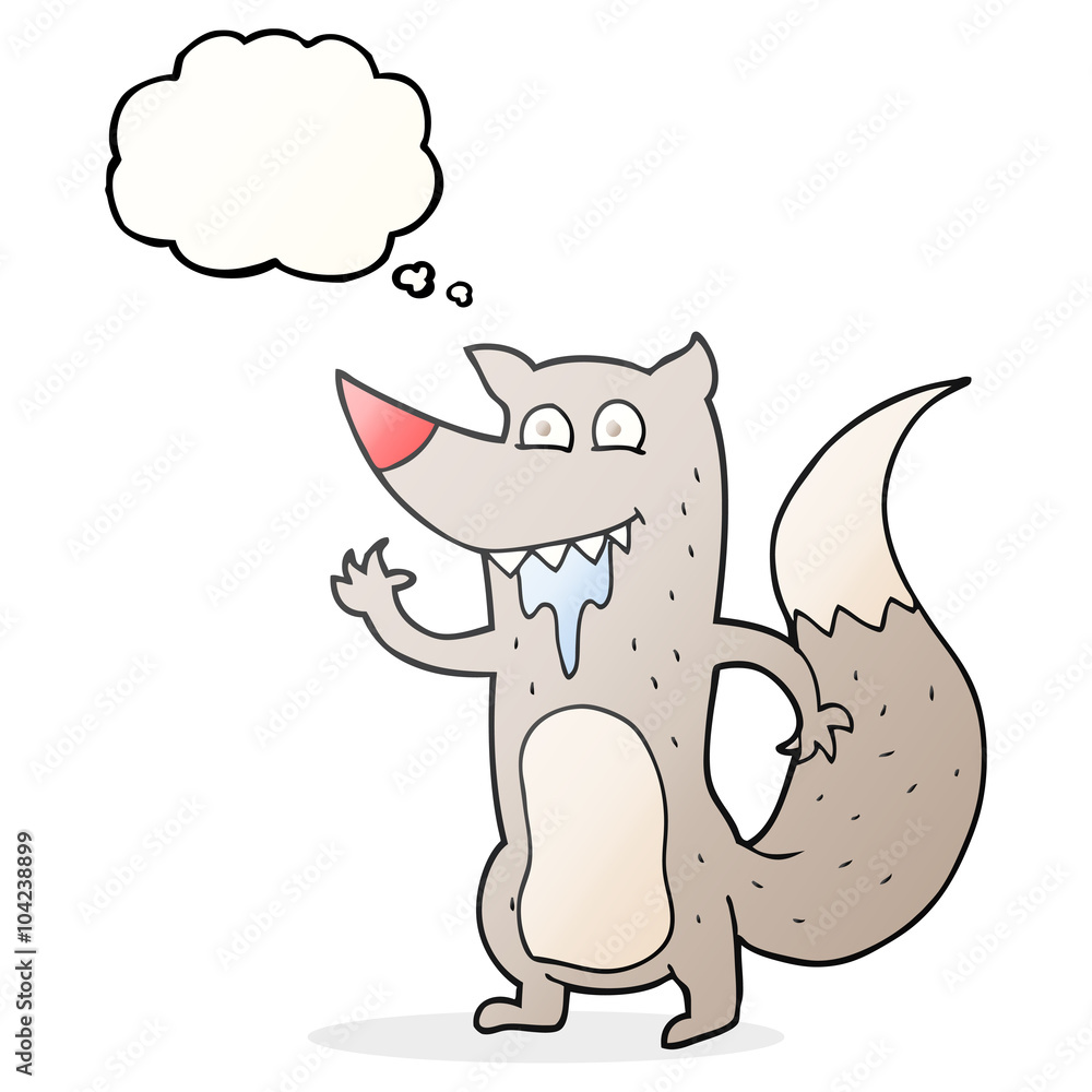 thought bubble cartoon hungry wolf thought bubble cartoon hungry wolf