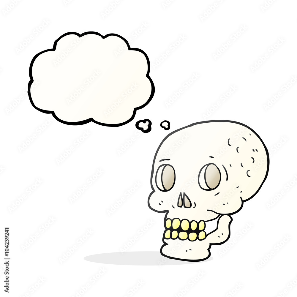 thought bubble cartoon halloween skull thought bubble cartoon halloween skull