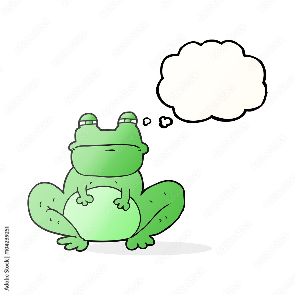 thought bubble cartoon frog thought bubble cartoon frog