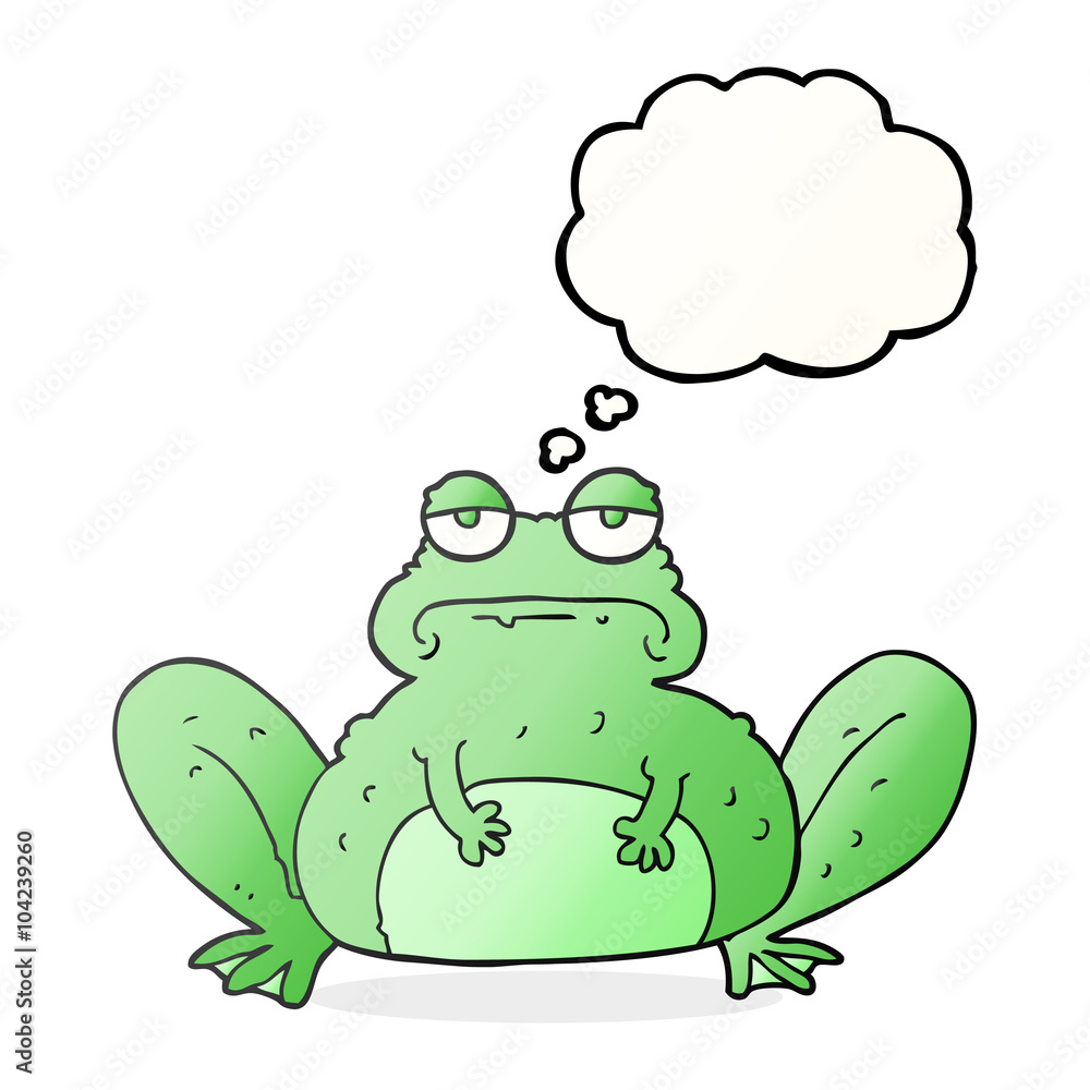 thought bubble cartoon frog thought bubble cartoon frog