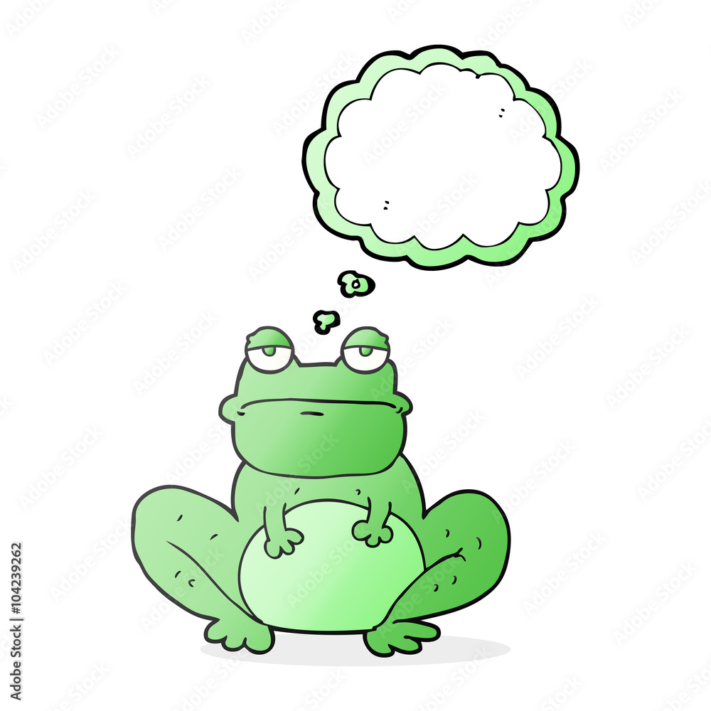 thought bubble cartoon frog thought bubble cartoon frog